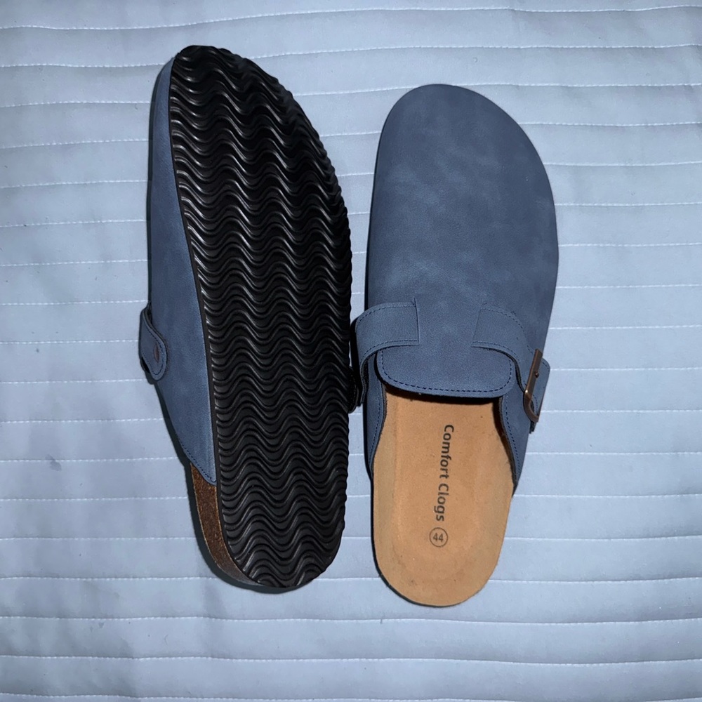 Comfort Clogs Blue Slip-On Shoes - Picture 2 of 2